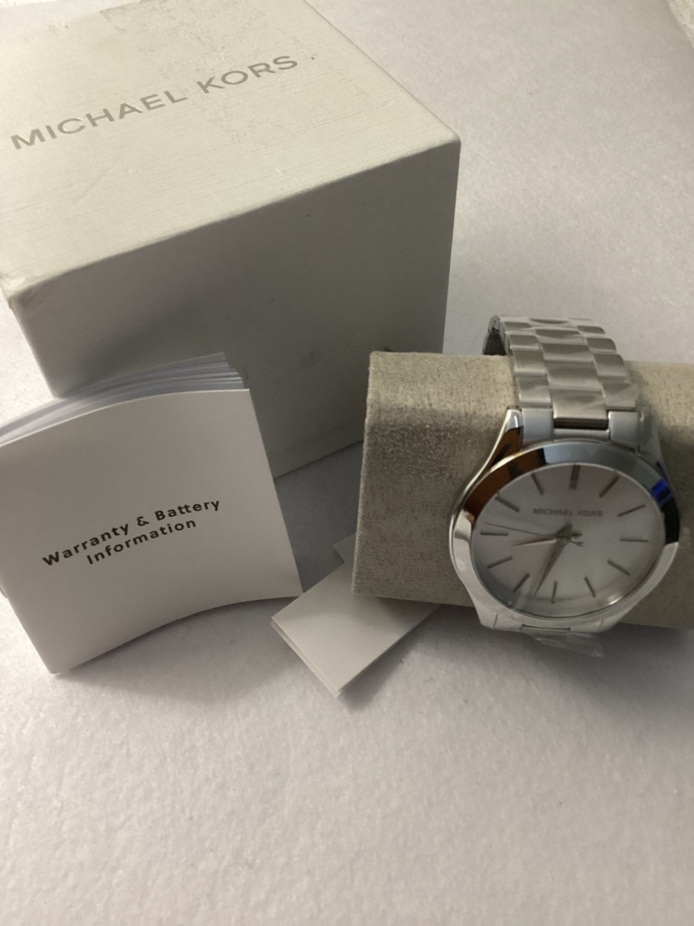Michael Kors Unisex Slim Runway Stainless Steel Bracelet Watch 42mm
